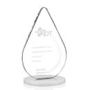 Moyer Fagan Tear Drop Crystal Trophy