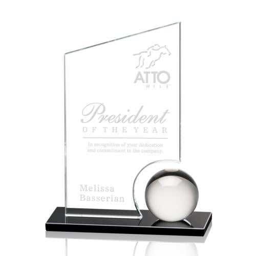 Awards and Plaques - Crystal Trophies - Edwards Starfire Peaks Crystal Trophy