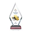 Fitzgerald Full Color Rosewood Crystal Trophy