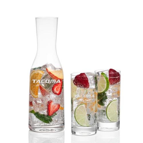 Custom Barware Glasses - Carafes - Dennis Carafe & Melton Beverage