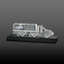 Crystal 18 Wheeler on Base 3D - Black