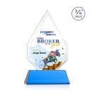 Archer Full Color on Helton Sky Blue Peaks Crystal Trophy