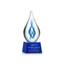 Bauman on Small Crystal Base - Blue