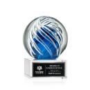 Truong on Plated Crystal Base Clear Globe Glass Trophy