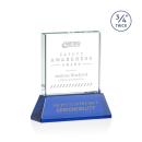 Landers on Helton Blue Square / Cube Crystal Trophy