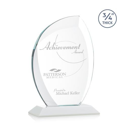 Awards and Plaques - Crystal Trophies - Oakes Fagan Flame Crystal Trophy