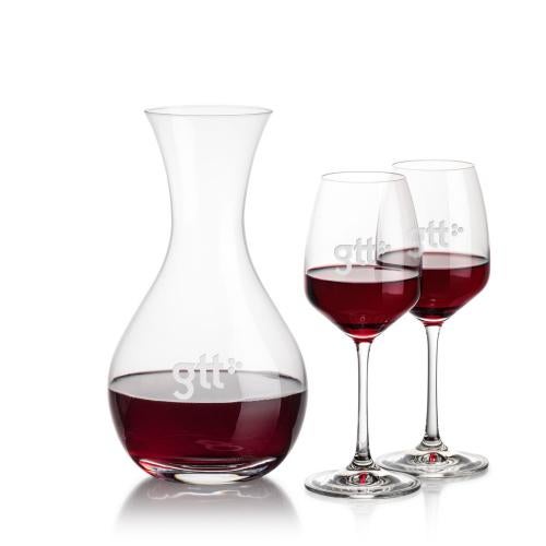 Custom Barware Glasses - Carafes - Thomas Carafe & Burrell Wine