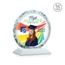 Clarke Full Color Fagan Circle Crystal Trophy