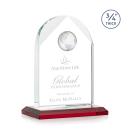 Cortez Red Globe Crystal Trophy