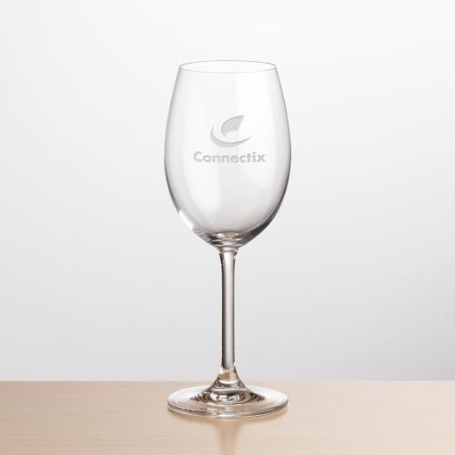 Custom Barware Glasses - Wine Glasses - Flynn Wine - Deep Etch