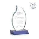 Summers Blue Flame Crystal Trophy
