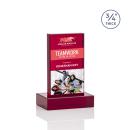 Cartwright Full Color Red Rectangle Crystal Trophy