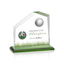 Morgan Full Color Golf Green Peaks Crystal Trophy