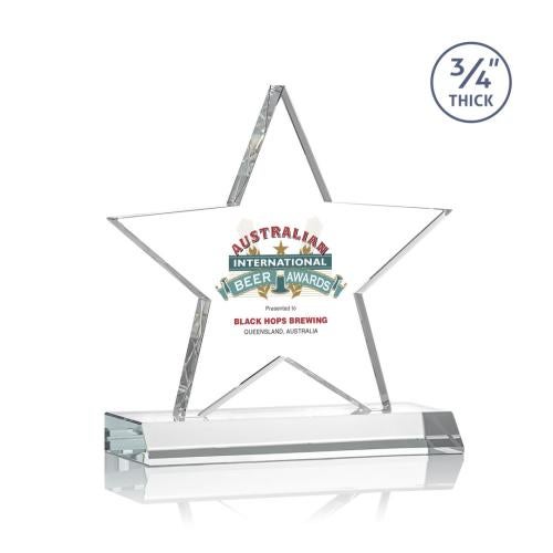 Awards and Plaques - Crystal Trophies - Ibarra Full Color Clear Crystal Trophy
