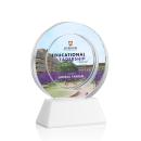 Napier Full Color on Base Fagan Circle Crystal Trophy