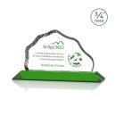 Hagen Full Color Green Crystal Trophy