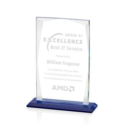Awards and Plaques - Crystal Trophies - Jenkin Rectangle Crystal Trophy