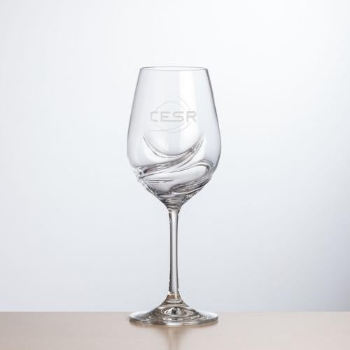Custom Barware Glasses - Wine Glasses - Andrews Wine - Deep Etch