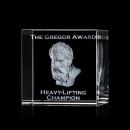 Square Cube Square / Cube 3D Crystal Trophy