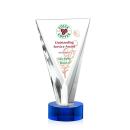 Michaels Full Color Blue Unique Crystal Trophy