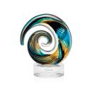 Gleason on Lockwood Clear Circle Glass Trophy