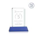 Carey on Helton Blue Rectangle Crystal Trophy