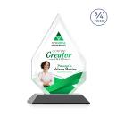 Archer Full Color Black Peaks Crystal Trophy