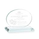 Woods (Horiz) Clear Circle Crystal Trophy