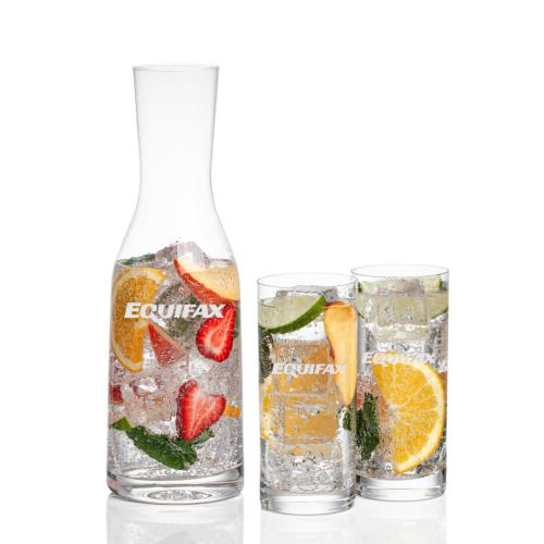Custom Barware Glasses - Carafes - Dennis Carafe & Lucero Beverage