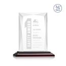 Cassidy Wood Rectangle Crystal Trophy