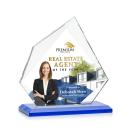 Hoang Full Color Blue Peaks Crystal Trophy