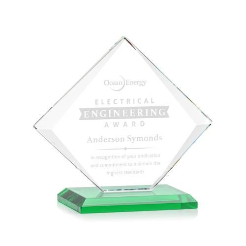Awards and Plaques - Crystal Trophies - Latham Green Crystal Trophy