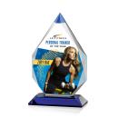 Donaldson Full Color Blue Peaks Crystal Trophy