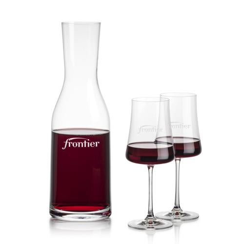 Custom Barware Glasses - Carafes - Dennis Carafe & Yoder Wine