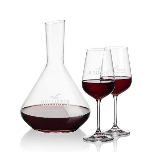 Custom Barware Glasses - Carafes - Delossantos Carafe & Cordero Wine