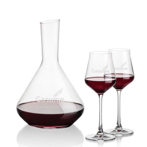 Custom Barware Glasses - Carafes - Delossantos Carafe & Watts Wine