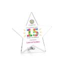 Jewell Star Full Color Silver Acrylic Trophy