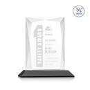 Cassidy Black Rectangle Crystal Trophy