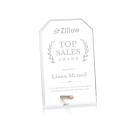 Jewell Clipped Gold Rectangle Acrylic Trophy