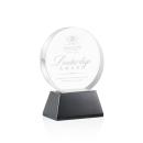 McCarty on Base Black Circle Crystal Trophy