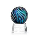 McCray on Small Crystal Base Clear Globe Glass Trophy