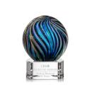 McCray on Half Round Base Clear Globe Glass Trophy