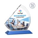 Yanez Full Color Blue Peaks Crystal Trophy