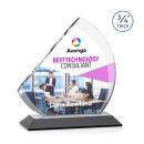 Yanez Full Color Black Peaks Crystal Trophy