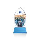Grossman Full Color on Helton Sky Blue Peaks Crystal Trophy