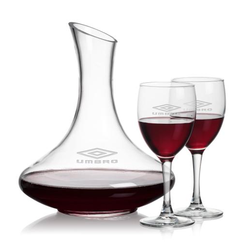 Custom Barware Glasses - Carafes - Donnelly Carafe & Reese Wine
