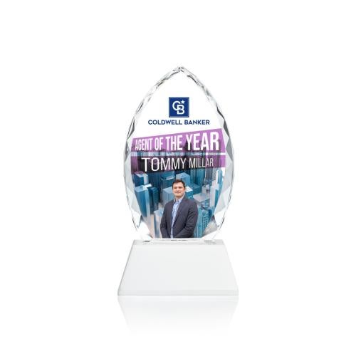 Awards and Plaques - Crystal Trophies - Grossman Full Color on Helton Fagan Peaks Crystal Trophy
