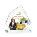 Hoang Full Color Clear Peaks Crystal Trophy