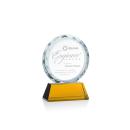 Linares Amber Circle Crystal Trophy