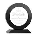 Haines Black Circle Crystal Trophy